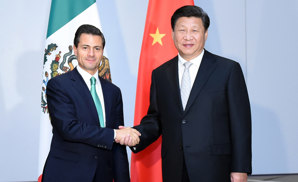习近平会见墨西哥总统培尼亚